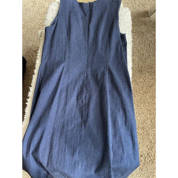 Rabbit Rabbit Designs Women’s Sz. 14 Denim Jumper Dress. New W/ Tags - Picture 9 of 10